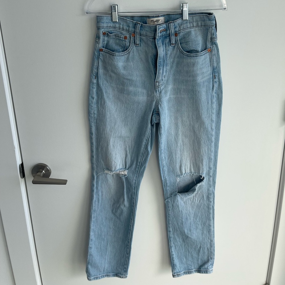 Madewell High Rise Slim Crop Boy Jeans